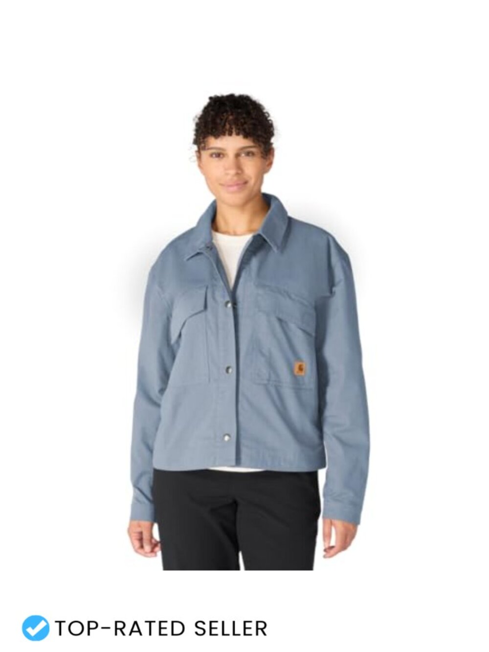 Women's Ripstop Utility Jacket High Stretch Snap Front